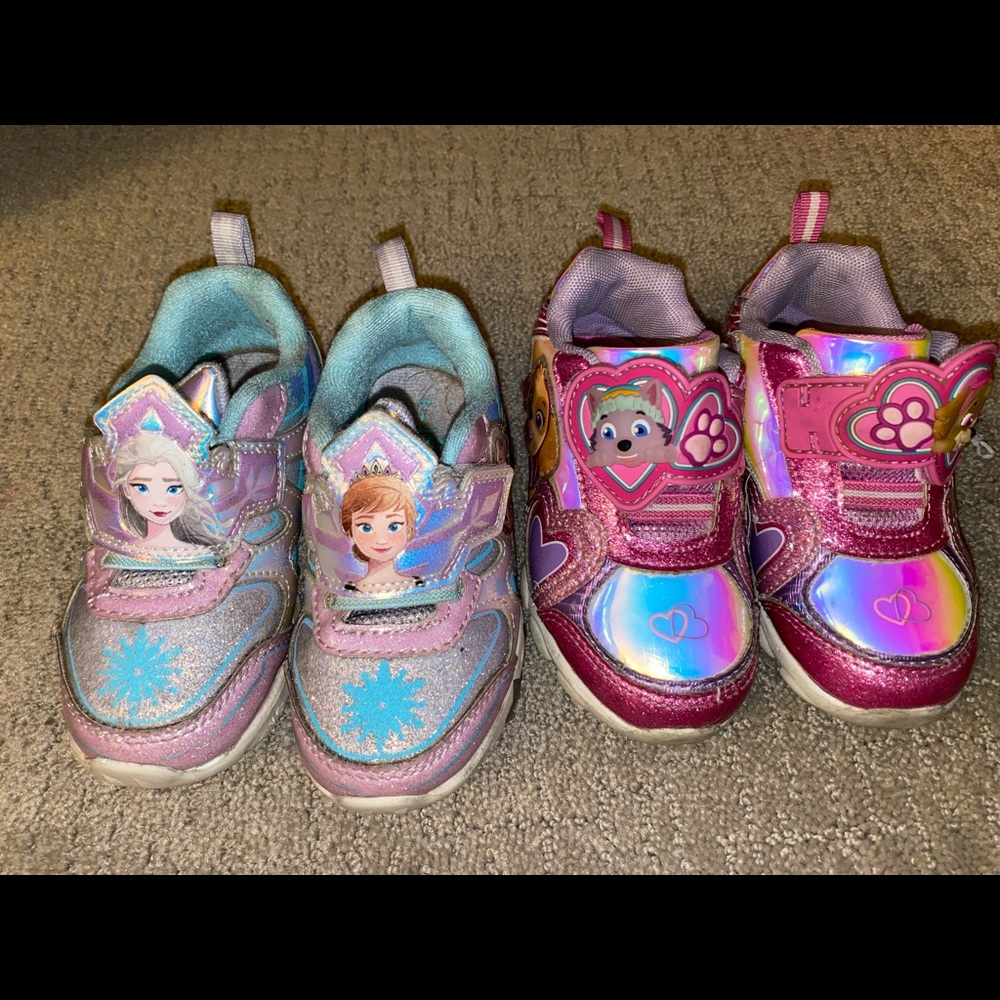 Worn toddler size 7 sneakers